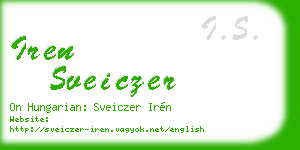 iren sveiczer business card